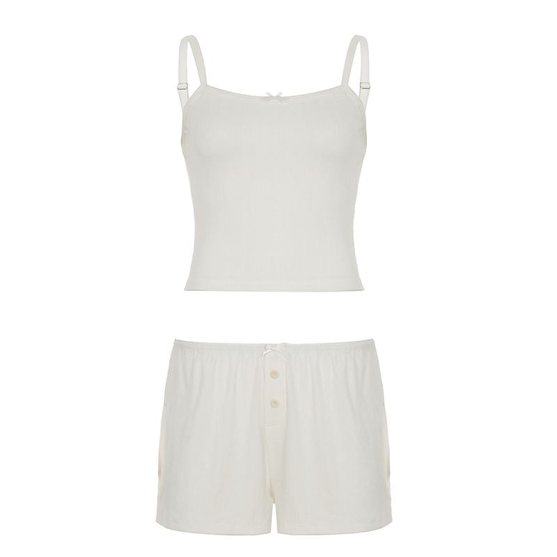Holly Pajama Set - white