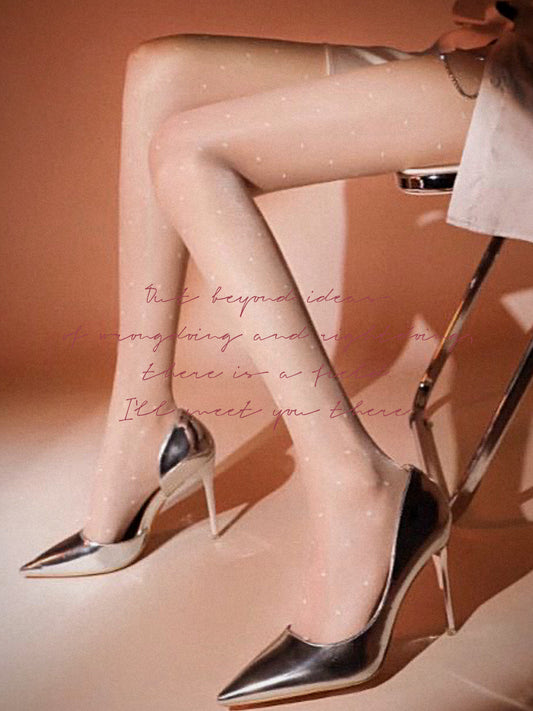 Lovie B - Polka Dots Silk Stocking